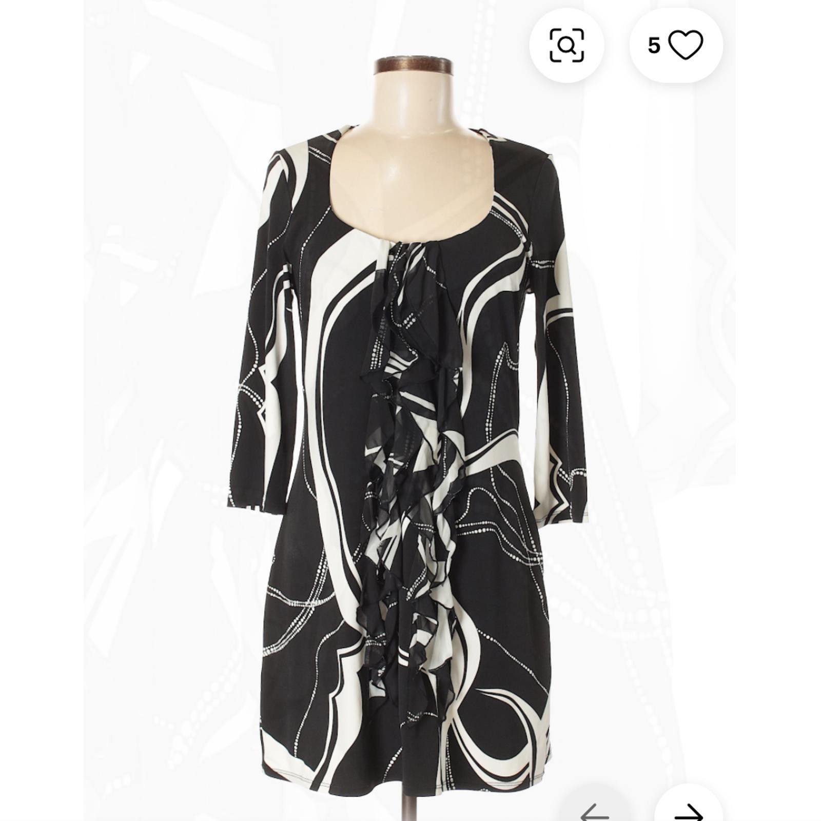 Other White House Black Market Casual Black and White Dress Size M Size M / US 6-8 / IT 42-44 - 1 Thumbnail