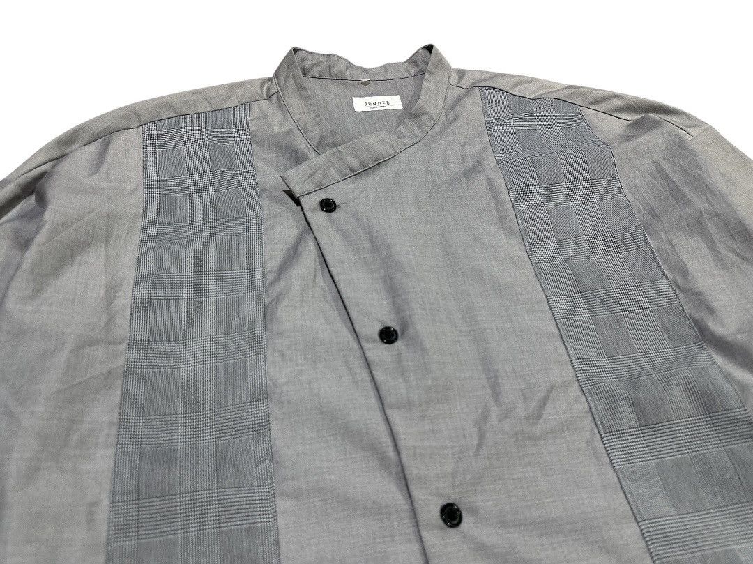Japanese Brand 🔥Vintage Jun Red Shirt Diagonal Button Japanese Style Size US M / EU 48-50 / 2 - 1 Thumbnail