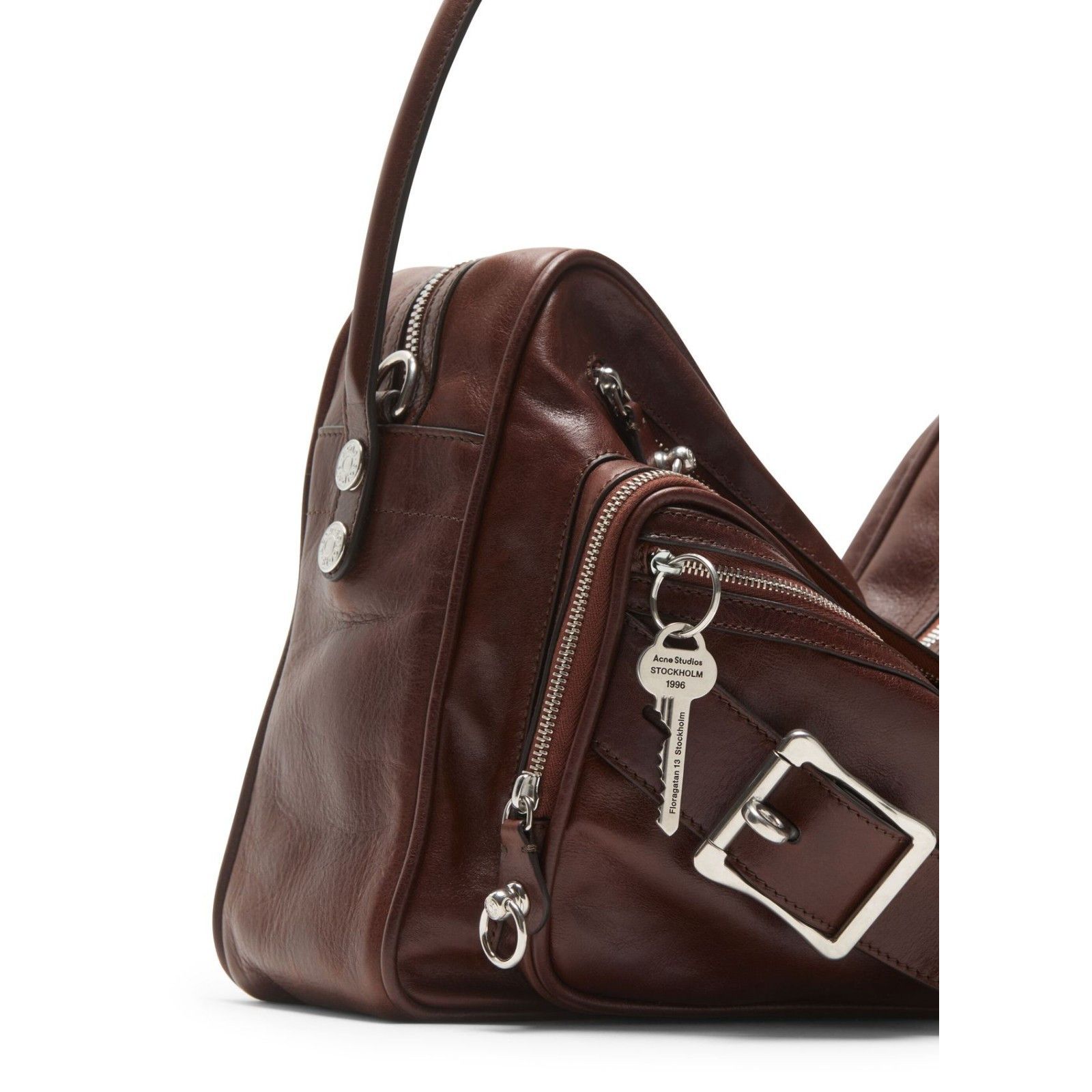 Acne Studios ACNE STUDIOS Camero Cognac Brown Shoulder Bag New & Authenti Size ONE SIZE - 4 Thumbnail