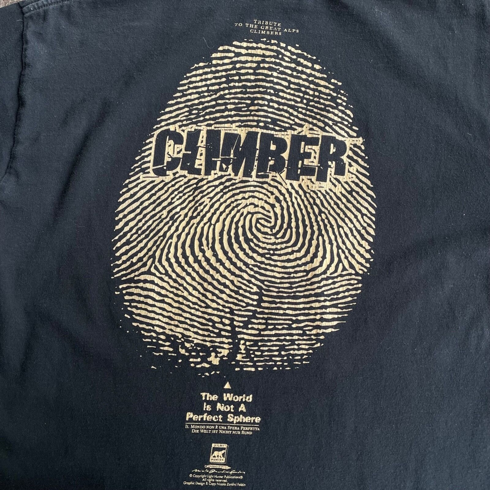 Vintage Light Hunter Paul Preuss Climber Graphic T Shirt 9204AC Size US S / EU 44-46 / 1 - 6 Thumbnail
