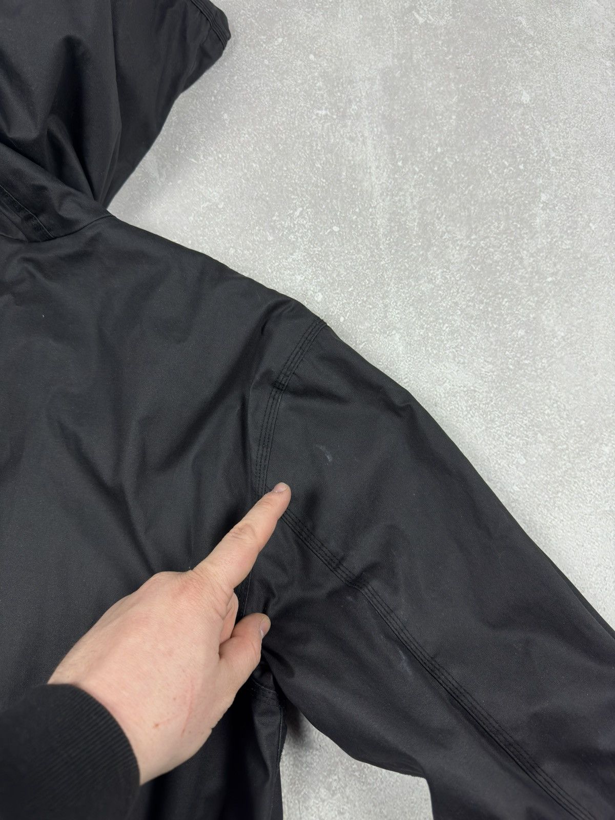 Carhartt Vintage Carhartt WIP Waxed Active Black Bomber Jacket Size US XL / EU 56 / 4 - 15 Thumbnail