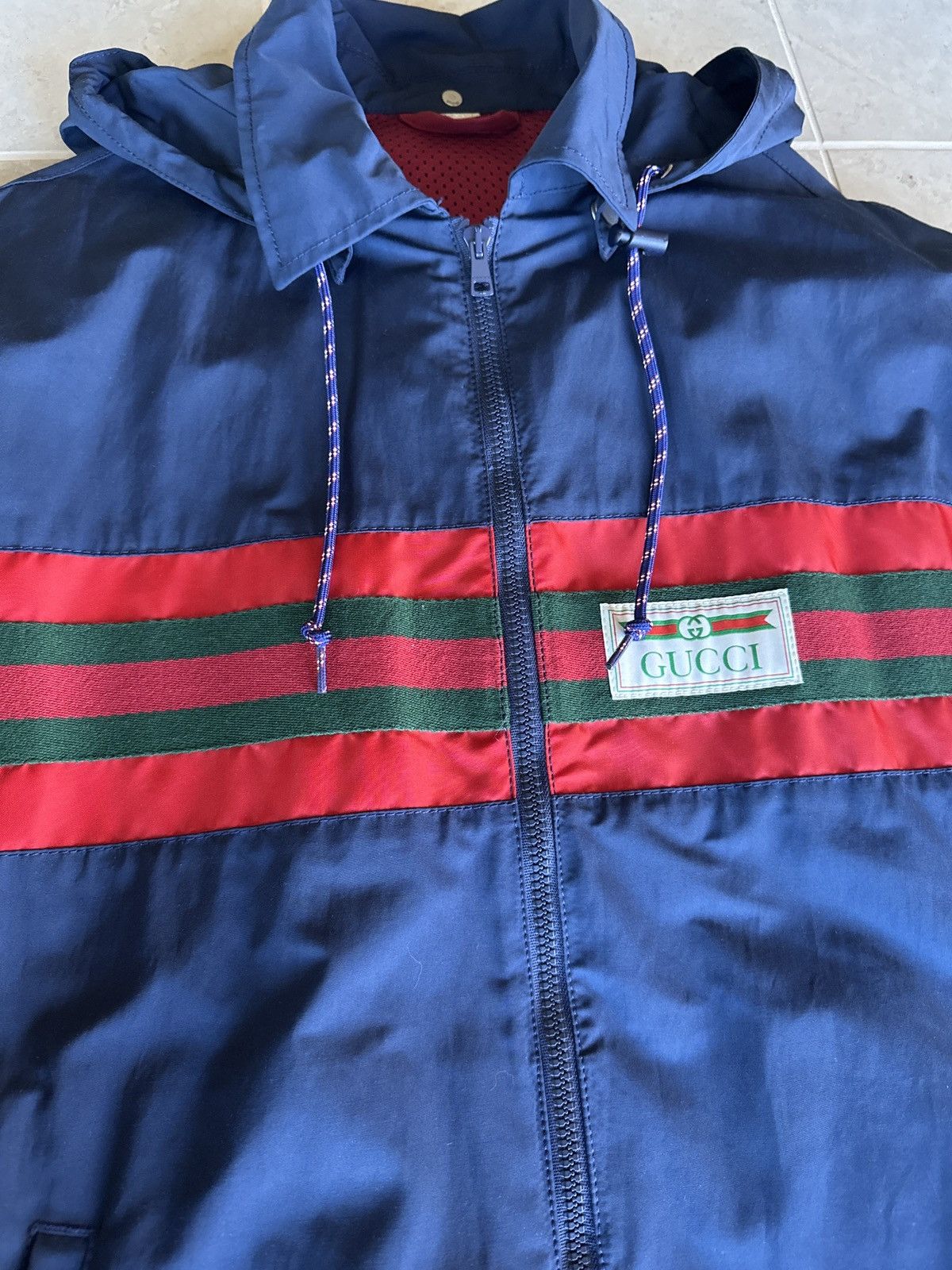 Gucci Gucci Web Stripe Hooded Windbreaker Jacket Size US M / EU 48-50 / 2 - 2 Thumbnail