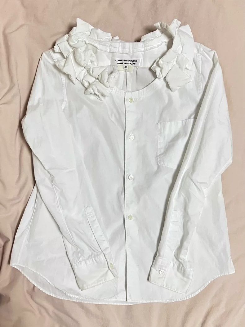 Comme des Garcons Comme Des Garcons Flower collar women's shirt Size XS / US 0-2 / IT 36-38 - 1 Thumbnail