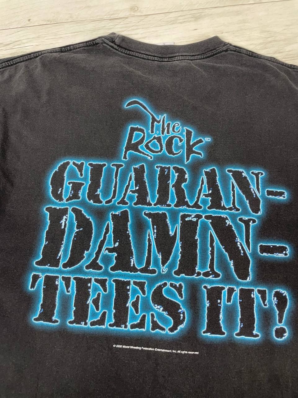 WWE Vintage WWF WWE The Rock Wrestling 2000 T Shirt Size US L / EU 52-54 / 3 - 12 Thumbnail