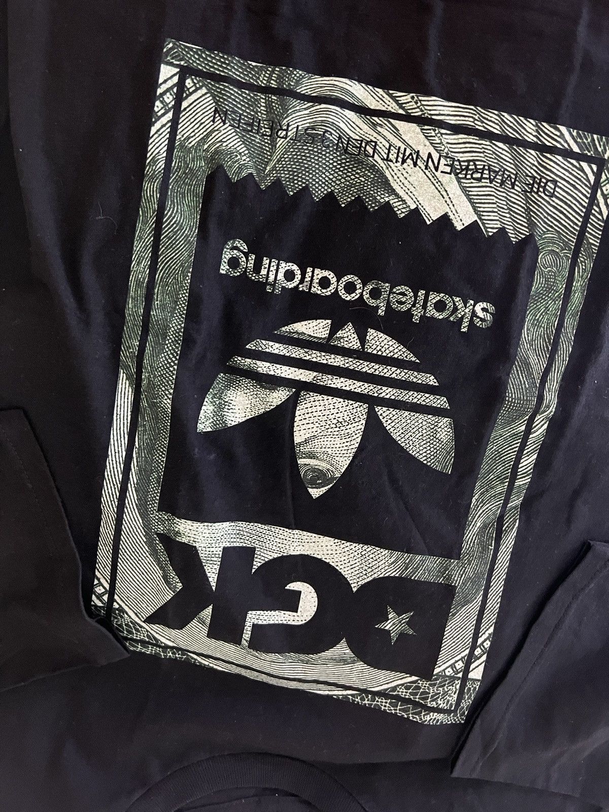 DGK Adidas DGK Money Dollar Bill Black T Shirt New Size US M / EU 48-50 / 2 - 4 Thumbnail