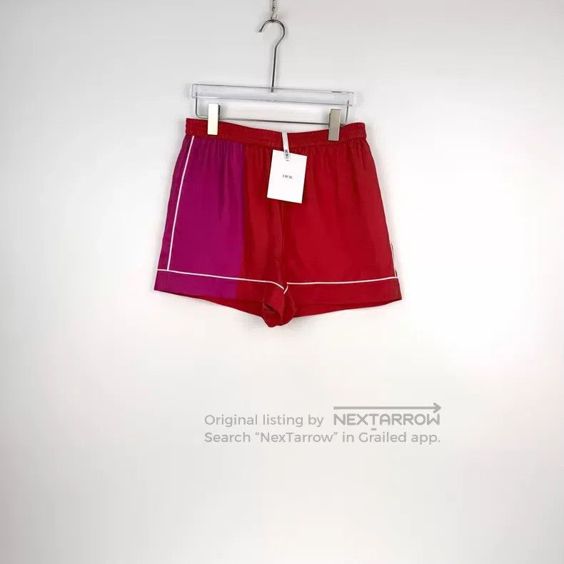 Dior Dior Red and purple color-matched mulberry silk shorts Size 25" / US 0 / IT 36 - 3 Thumbnail