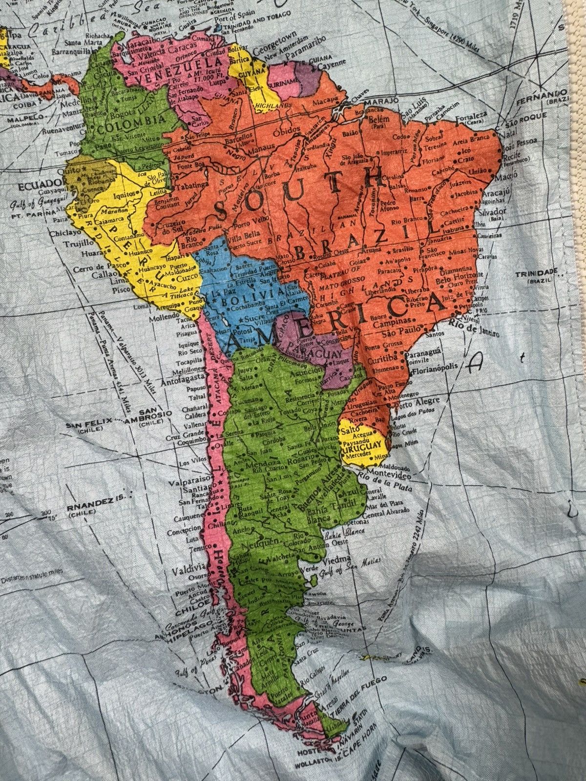 Vintage Vintage 1990 World map all over print jacket kurt cobain Size US L / EU 52-54 / 3 - 13 Thumbnail