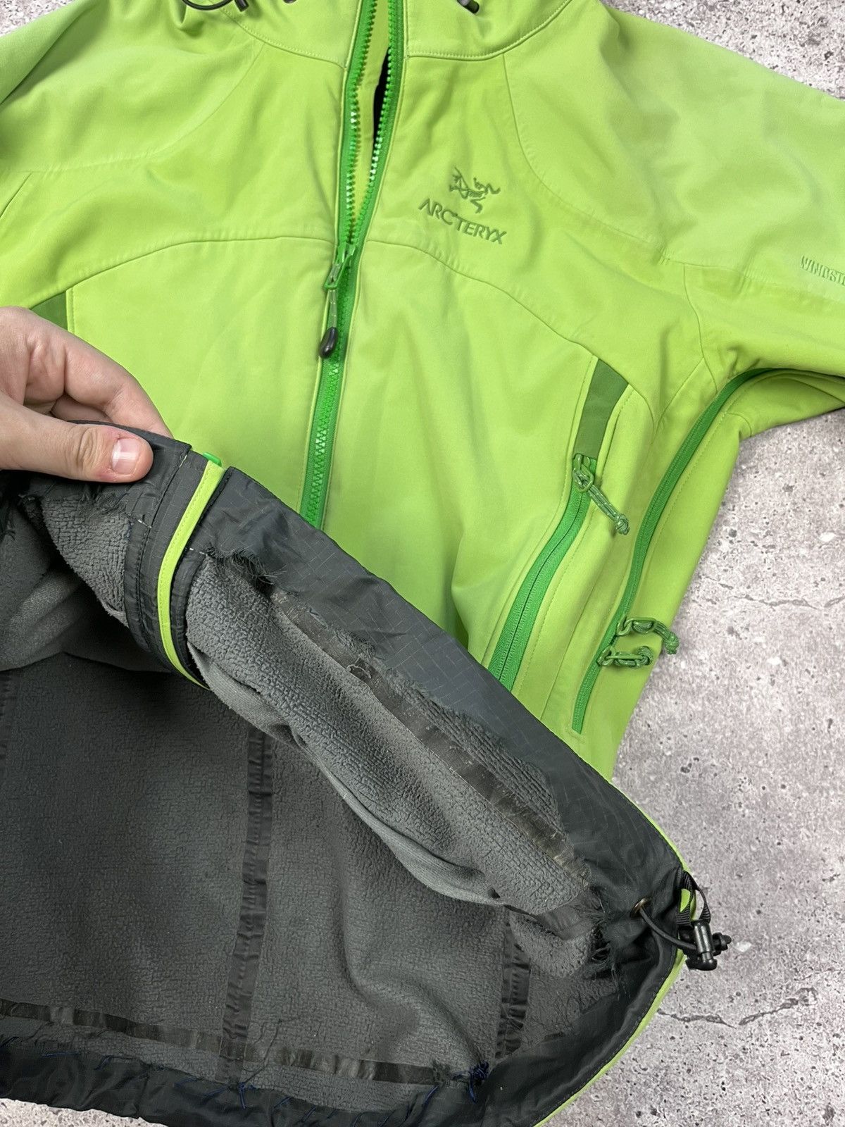 Arc'teryx Arcteryx Windstoper SoftShell Green Jacket Size M GorpCore Size M / US 6-8 / IT 42-44 - 13 Thumbnail
