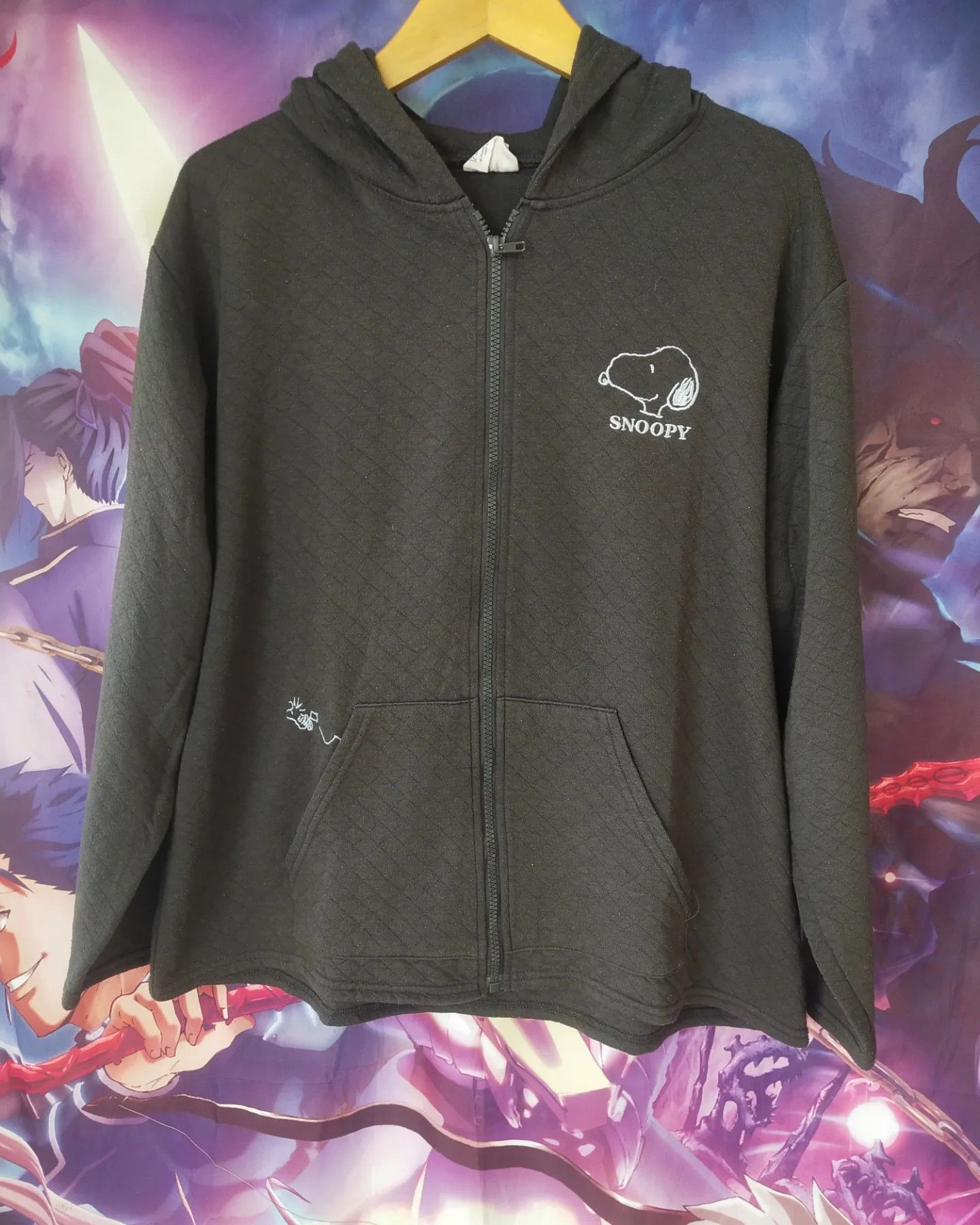 Peanuts Snoopy Peanuts Grey Zipper Hoodie Cartoon Anime Hoodie Size US L / EU 52-54 / 3 - 1 Thumbnail