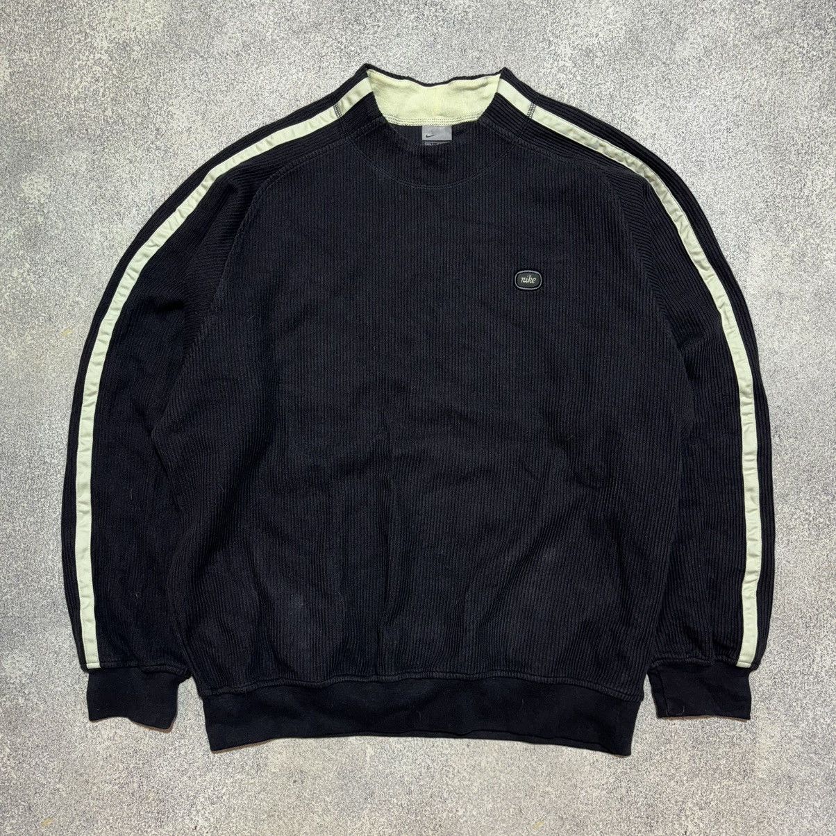 Nike × Vintage Rare Nike Vintage Avant Garde Knit Sweater Small logo Y2K Size US L / EU 52-54 / 3 - 1 Thumbnail