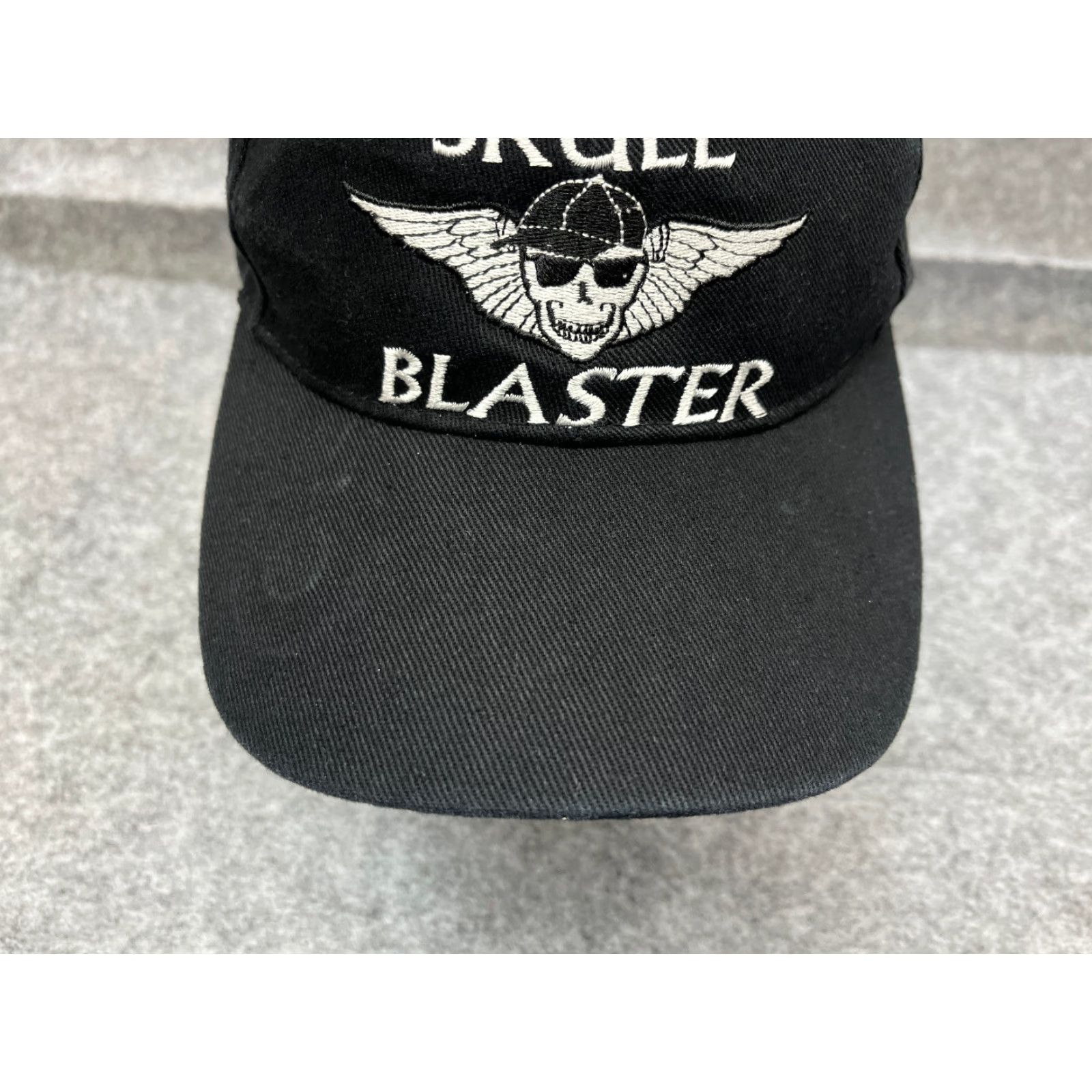 Vintage Skull Blaster Audio Adjustable Baseball Cap Adult One Size Black Cotton Casual Music Mens Size ONE SIZE - 3 Thumbnail