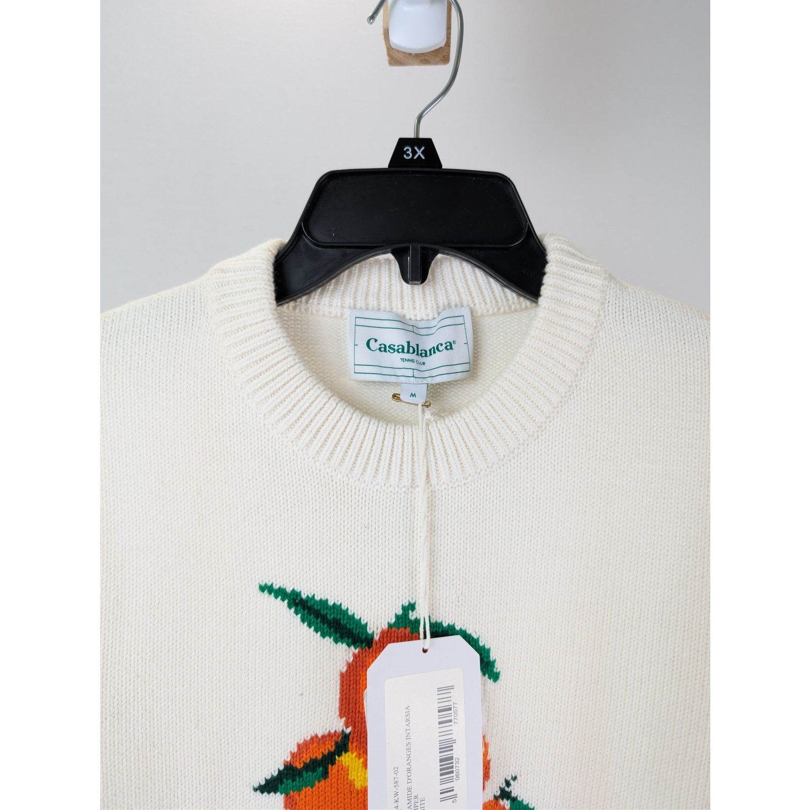 Casablanca o1rshd1 CC20 Jumper Pyramide D'oranges Intarsia Sweatshirt Size US M / EU 48-50 / 2 - 7 Thumbnail