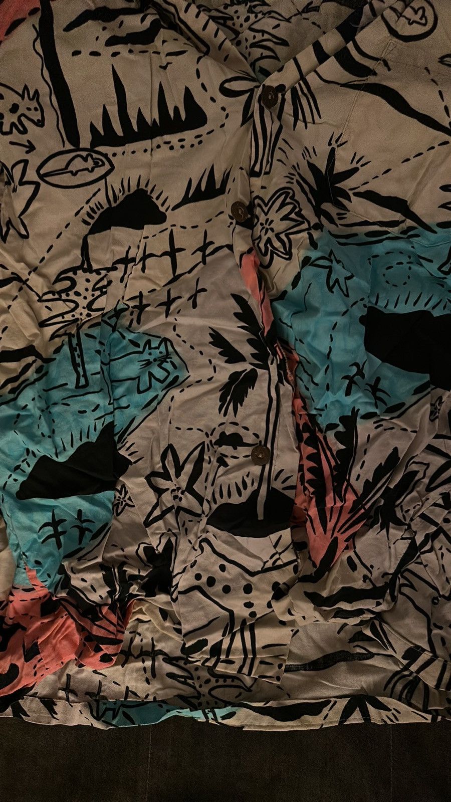 Vintage Vintage 80’s Off Shore Wild Design button-up shirt. Rare! Size US XL / EU 56 / 4 - 2 Thumbnail
