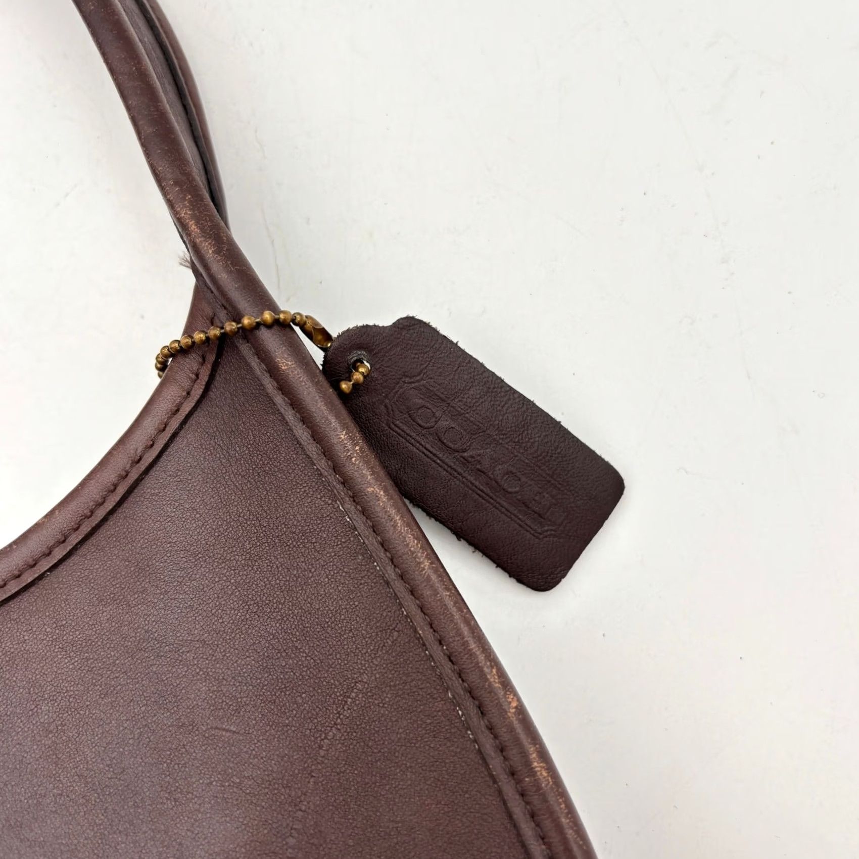 Coach VINTAGE Coach Mini Ergo Mahogany Handbag Satchel Leather Hobo 9027 Made in USA Women Brown USA Leather Hobo Bag Womens Coach Mini Ergo 9027 Size ONE SIZE - 6 Thumbnail