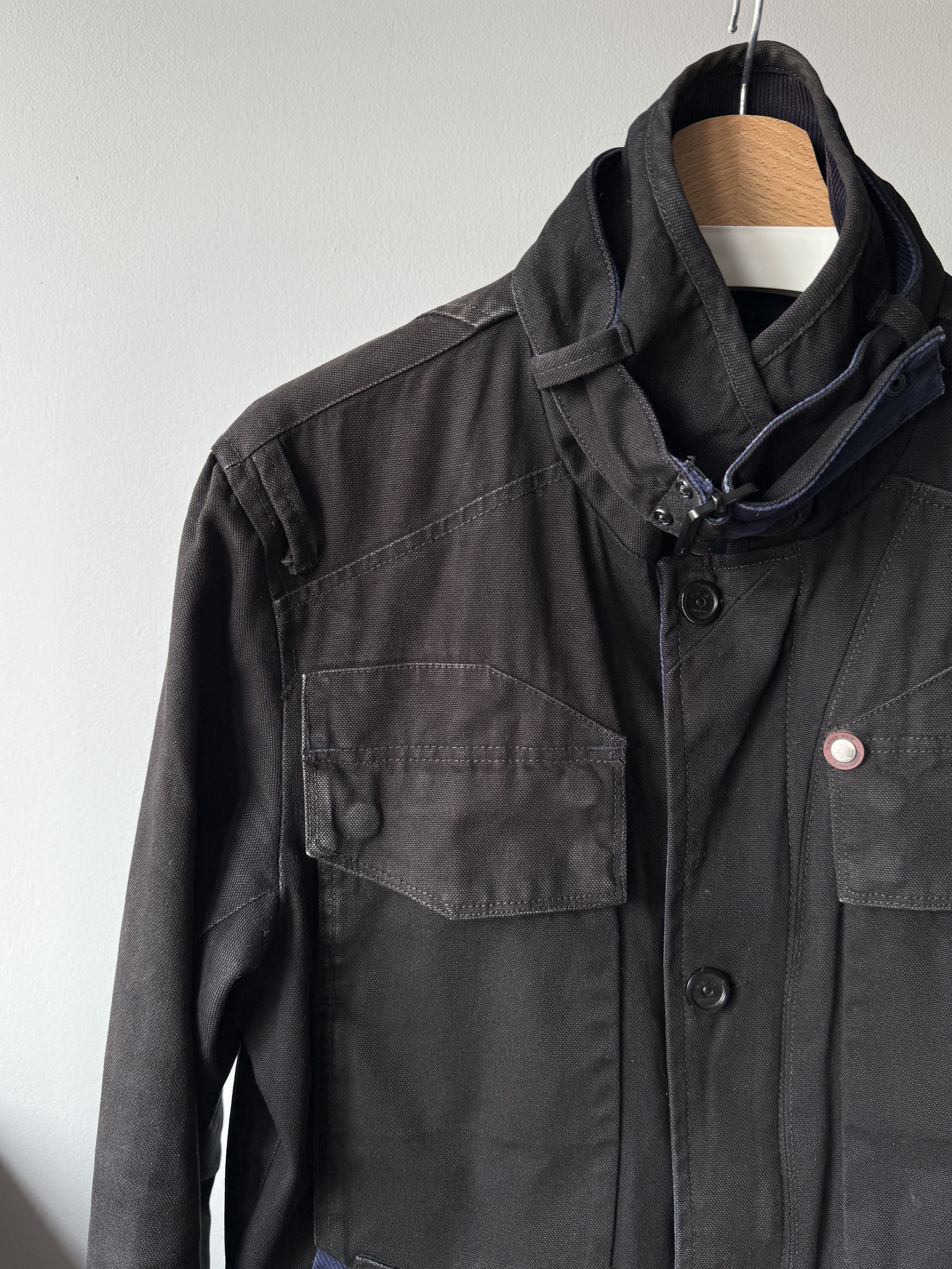 G-Star G-Star Raw Fleet Garber Black Military Denim Trench Jacket Size US L / EU 52-54 / 3 - 6 Thumbnail
