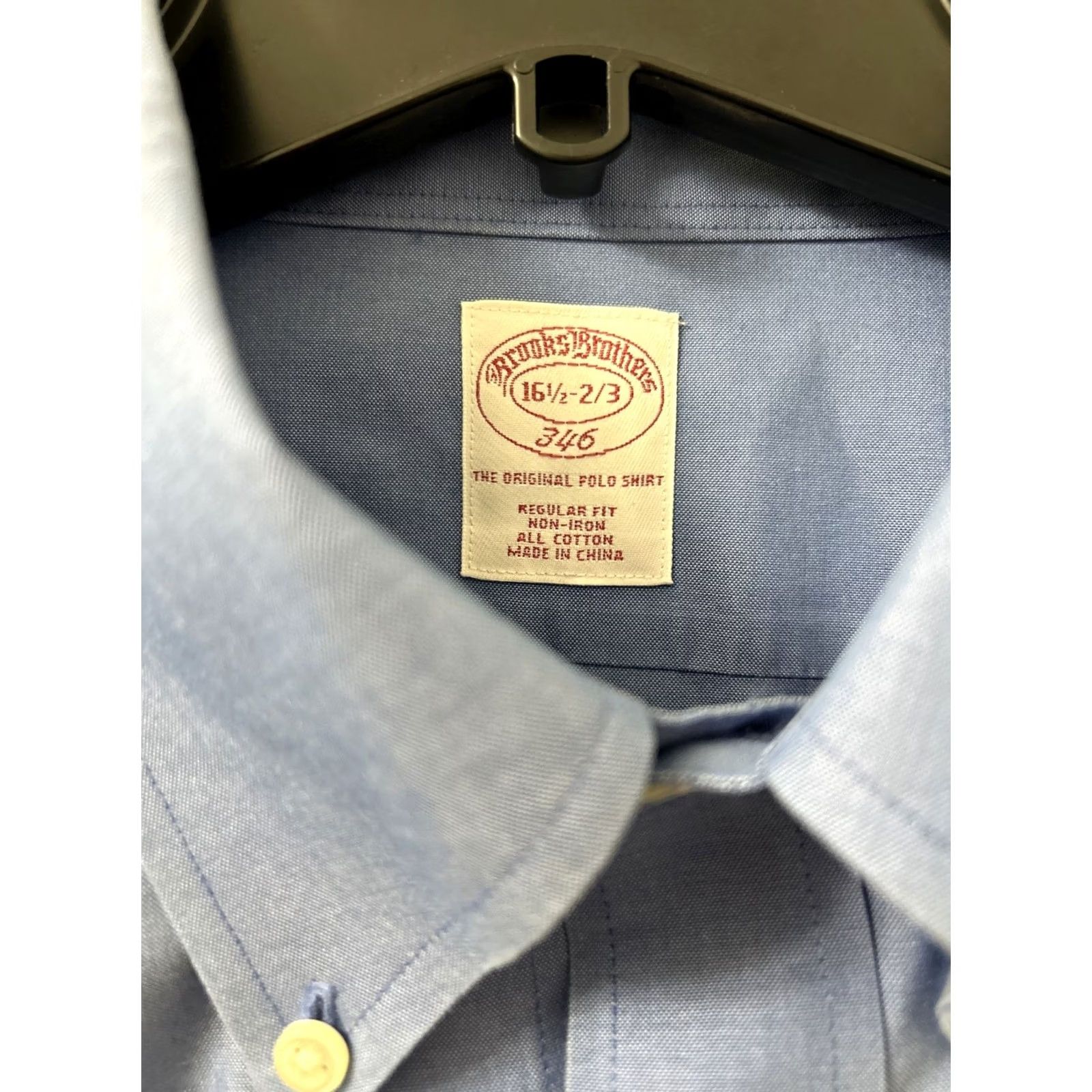 Brooks Brothers VINTAGE Brooks Brothers Original Polo Shirt Mens 16.5 Blue Non Iron Button Up L/S Shirt Size US XL / EU 56 / 4 - 6 Thumbnail