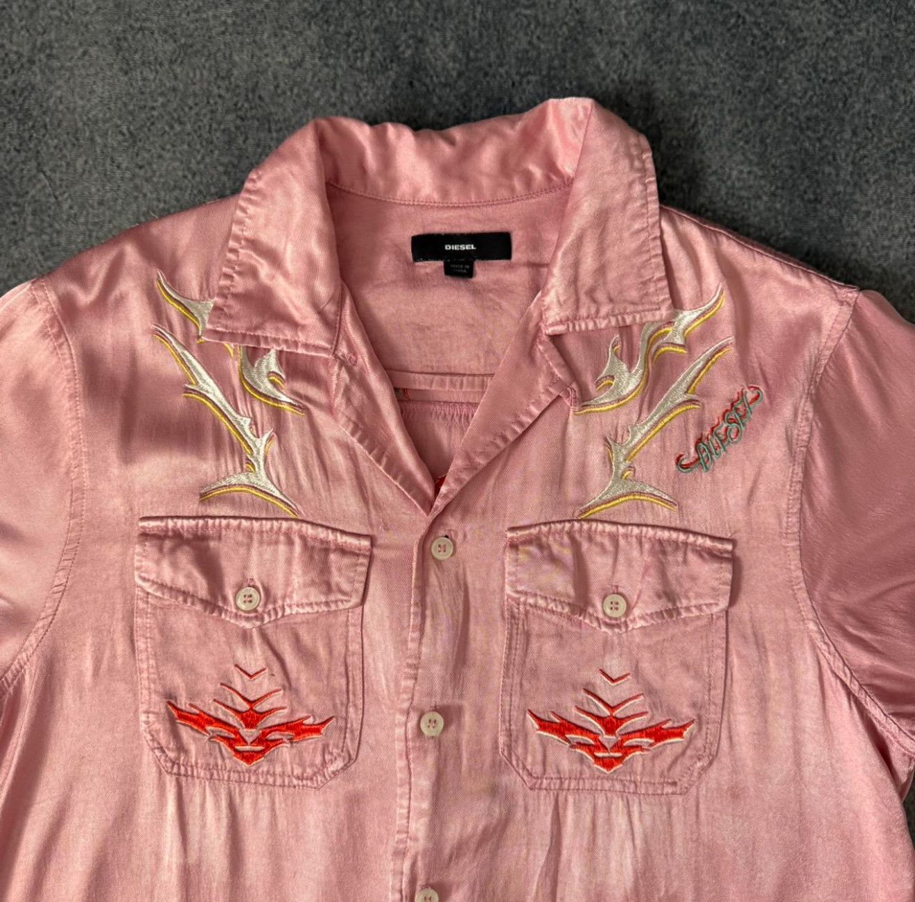 Diesel Y2K Diesel embroidered button-up Size US S / EU 44-46 / 1 - 3 Thumbnail