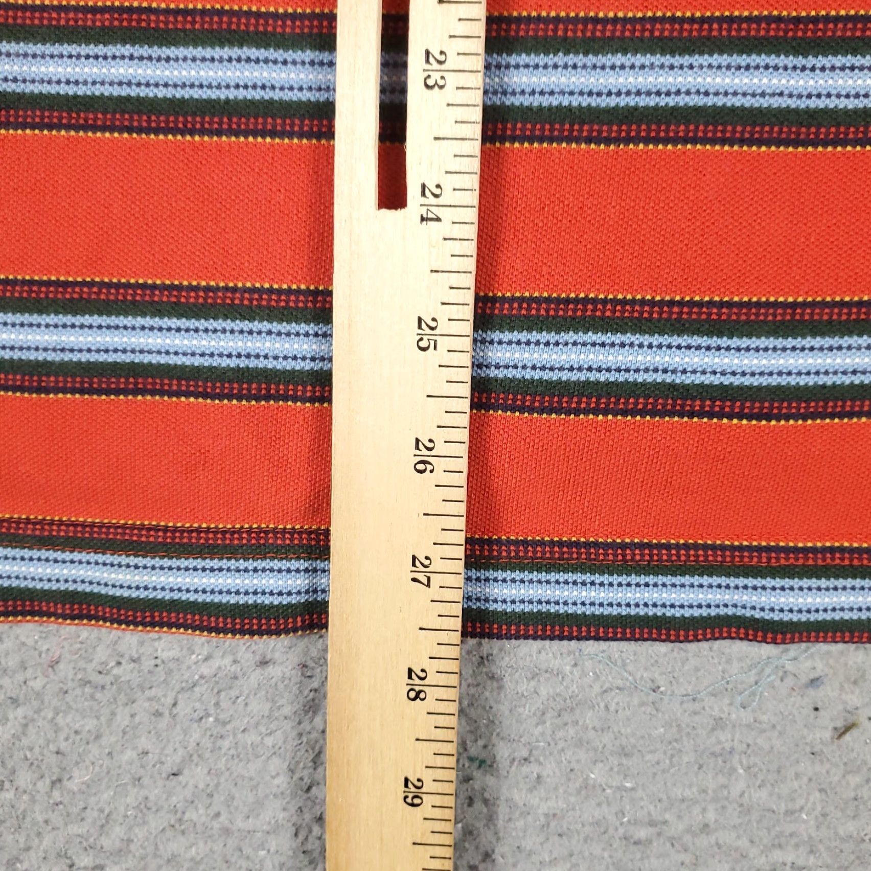 Tommy Hilfiger Tommy Hilfiger Polo Shirt Mens Large Red/Orange Striped Short Sleeve Polo Shirt Casual Shirt Size US L / EU 52-54 / 3 - 4 Thumbnail