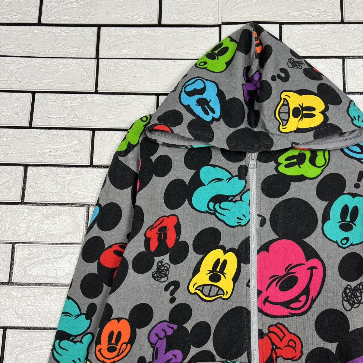 Disney DISNEY Mickey Mouse All Over Logo Zipper Hoodies #4236-C193 Size US L / EU 52-54 / 3 - 3 Thumbnail
