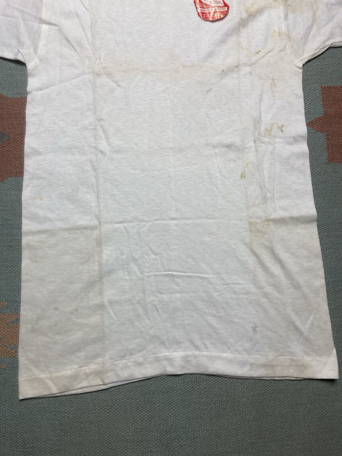 Vintage Vtg 1950s blank white t shirt soft cotton Johnstown medium Size US M / EU 48-50 / 2 - 2 Thumbnail