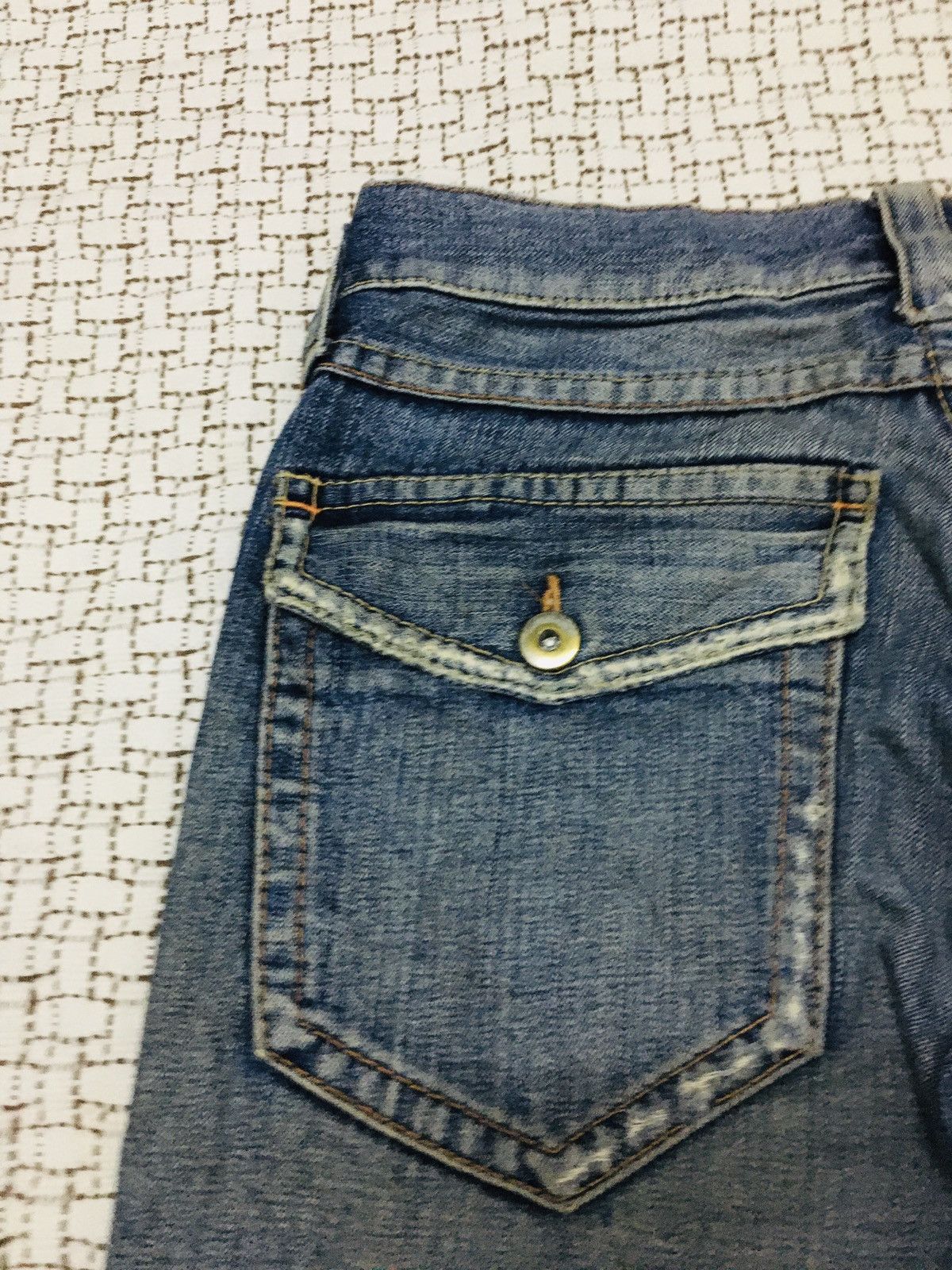 Japanese Brand Unbranded Distressed Flare Jeans (Y01) Size US 33 - 4 Thumbnail