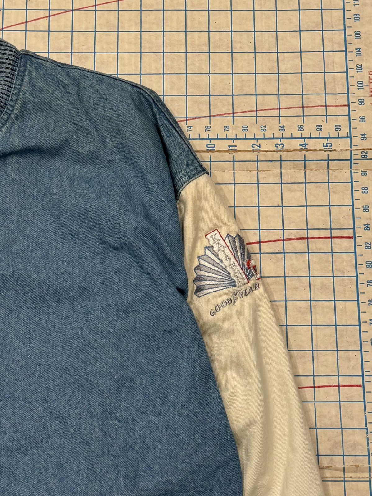 Vintage Vintage Two Tone Denim Bomber Jacket Good Year Branding XXL Size US XXL / EU 58 / 5 - 6 Thumbnail