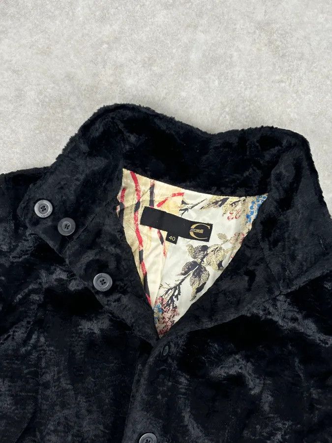 Just Cavalli 2000s Cavalli Black Faux Fur Light Jacket Size S / US 4 / IT 40 - 4 Thumbnail