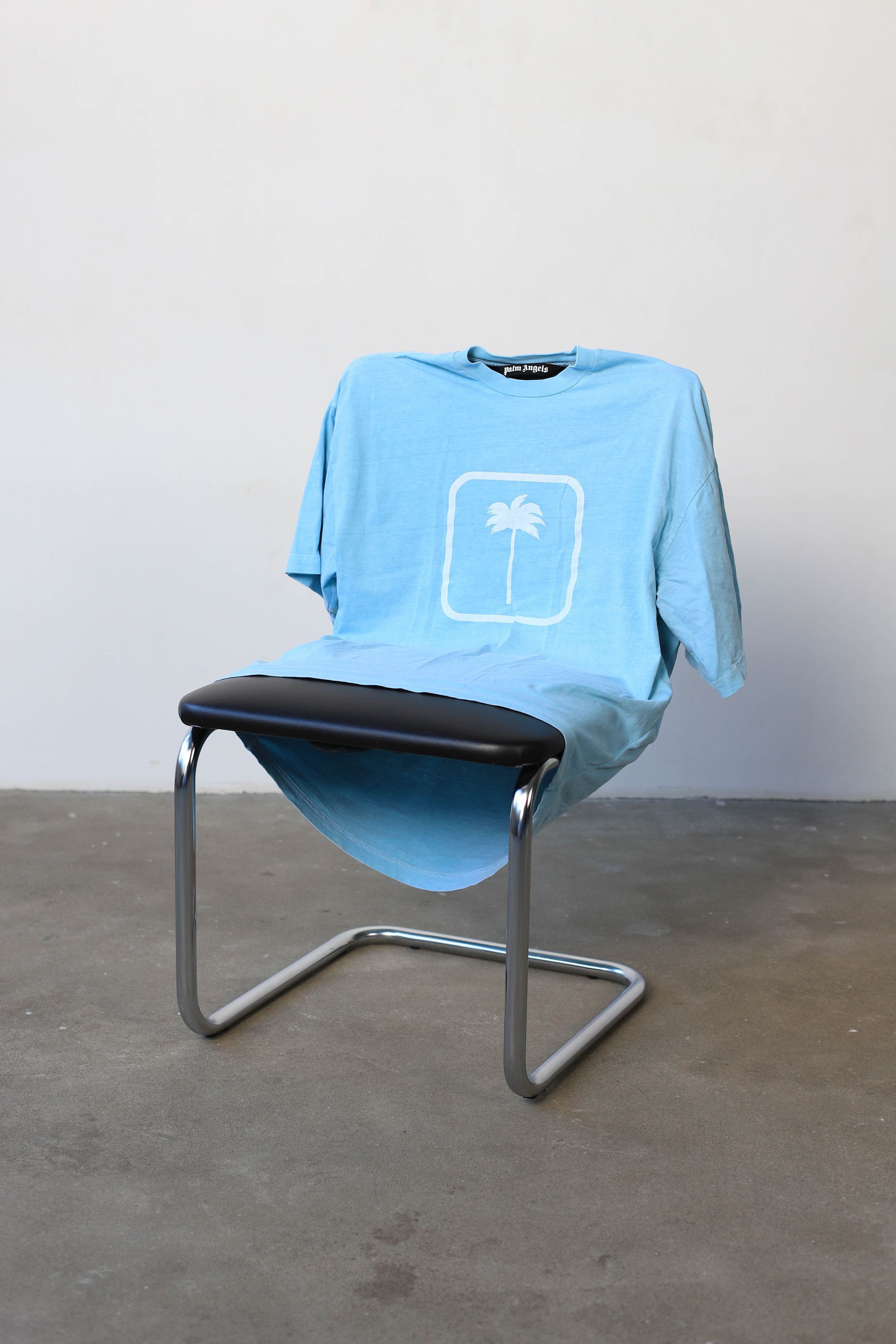 Palm Angels Palm Angels Palm Tree T-shirt Light Blue Size US M / EU 48-50 / 2 - 1 Thumbnail