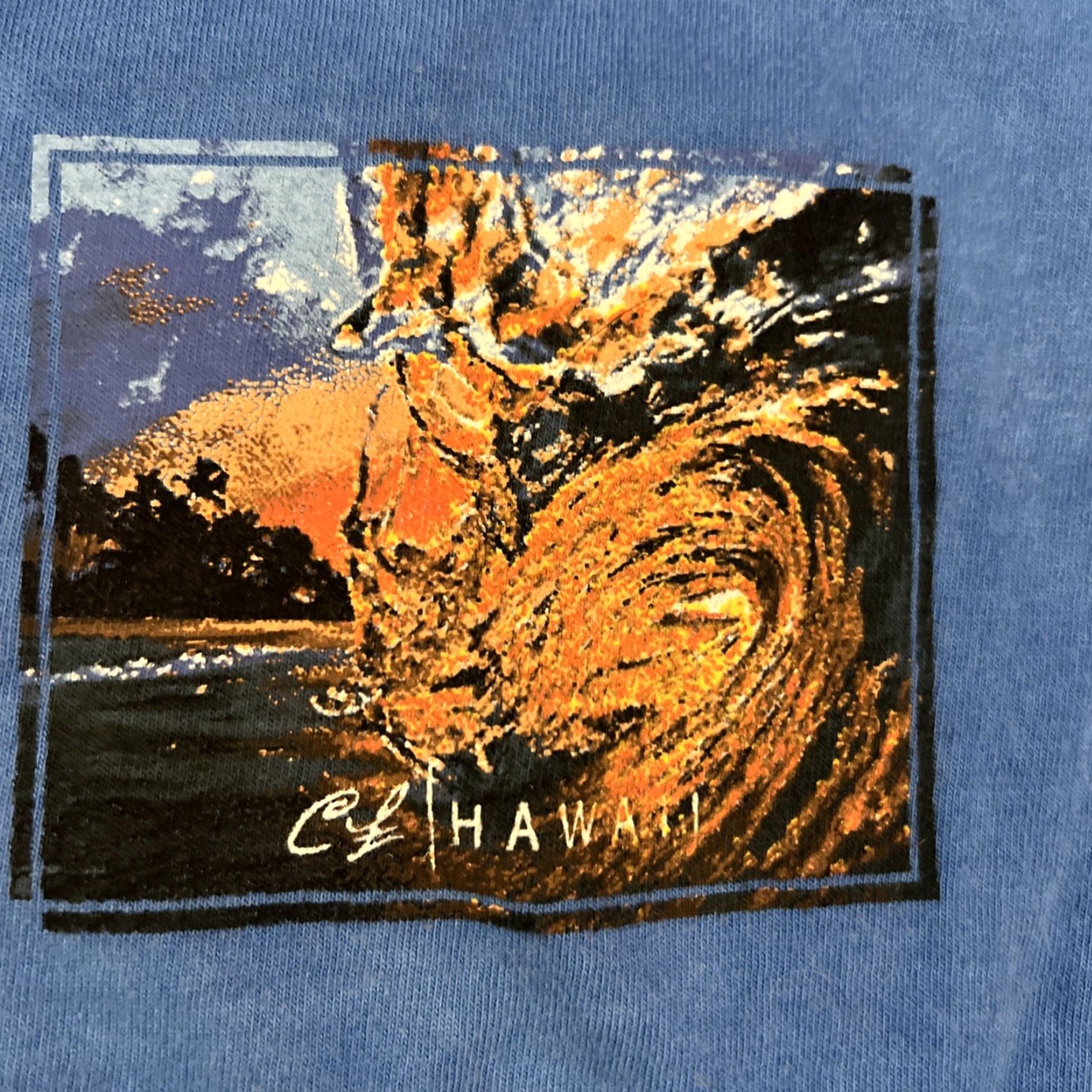 Vintage VINTAGE Crazy Shirts Shirt 2XL Blue Surfrider Logo Graphic Print Crew Neck Mens Size US XXL / EU 58 / 5 - 5 Thumbnail