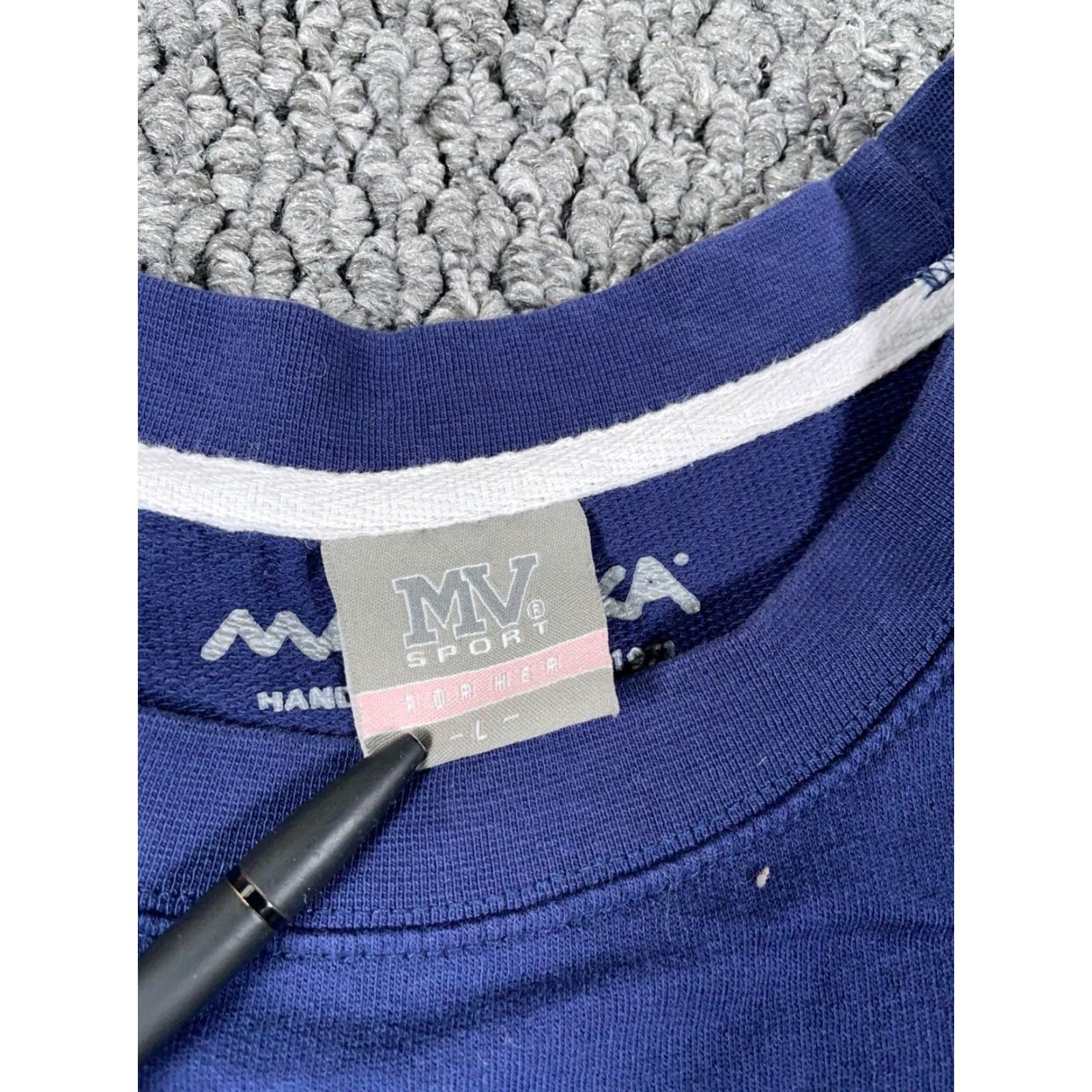 Vintage VINTAGE MV Sport Nautical Sailboat Print Sweatshirt Women’s Large Blue Casual City Retro Size L / US 10 / IT 46 - 3 Thumbnail