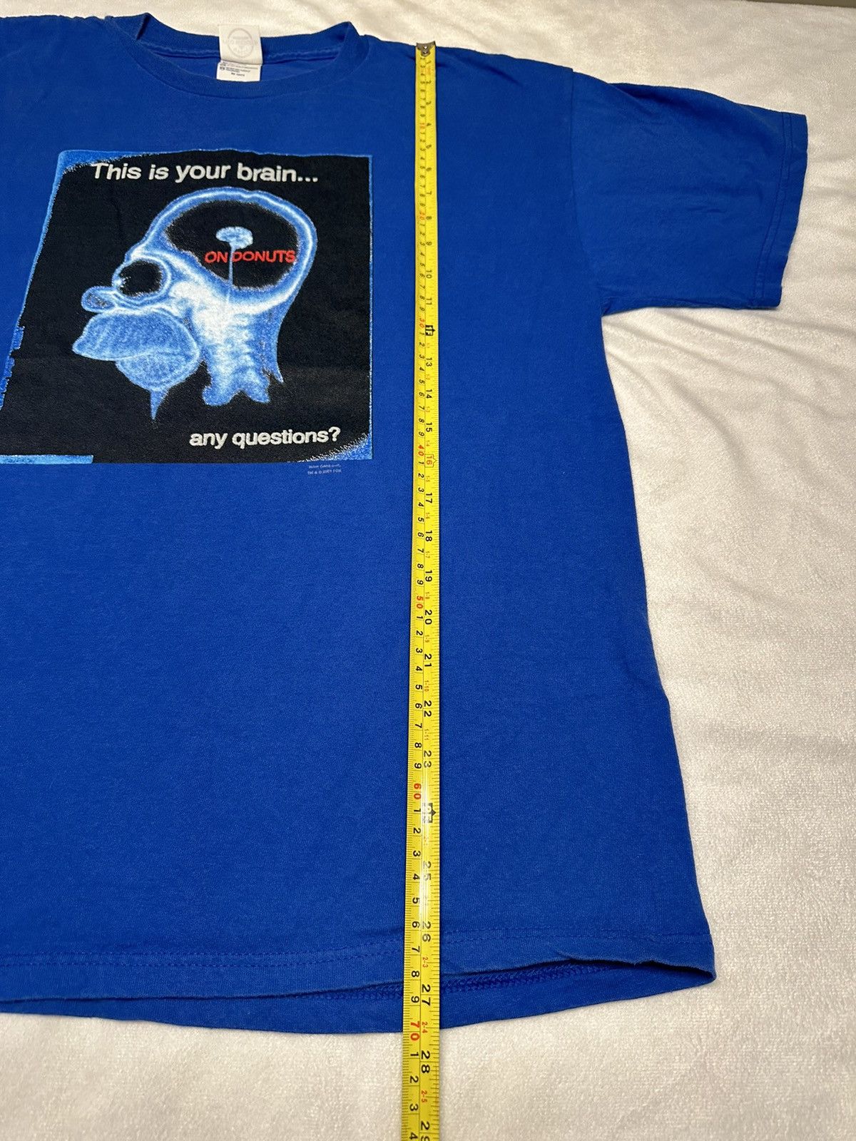 The Simpsons × Vintage Vintage 2001 Simpsons T-shirt Homer Brain On Donuts Sz Large Size US L / EU 52-54 / 3 - 7 Thumbnail