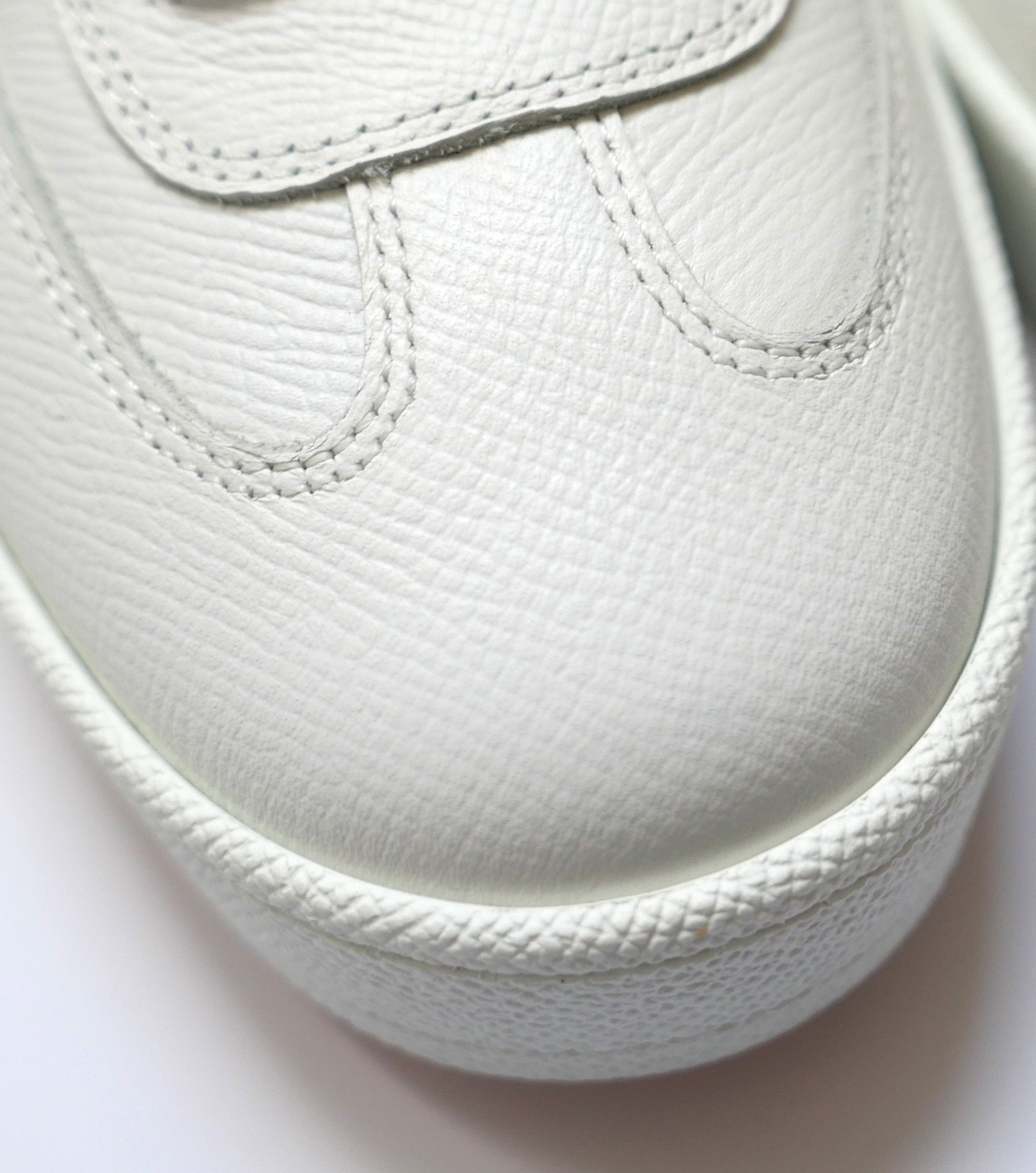 Hermes Hermes Boomerang Sneakers White Epsom Leather Size US 7 / IT 37 - 4 Thumbnail