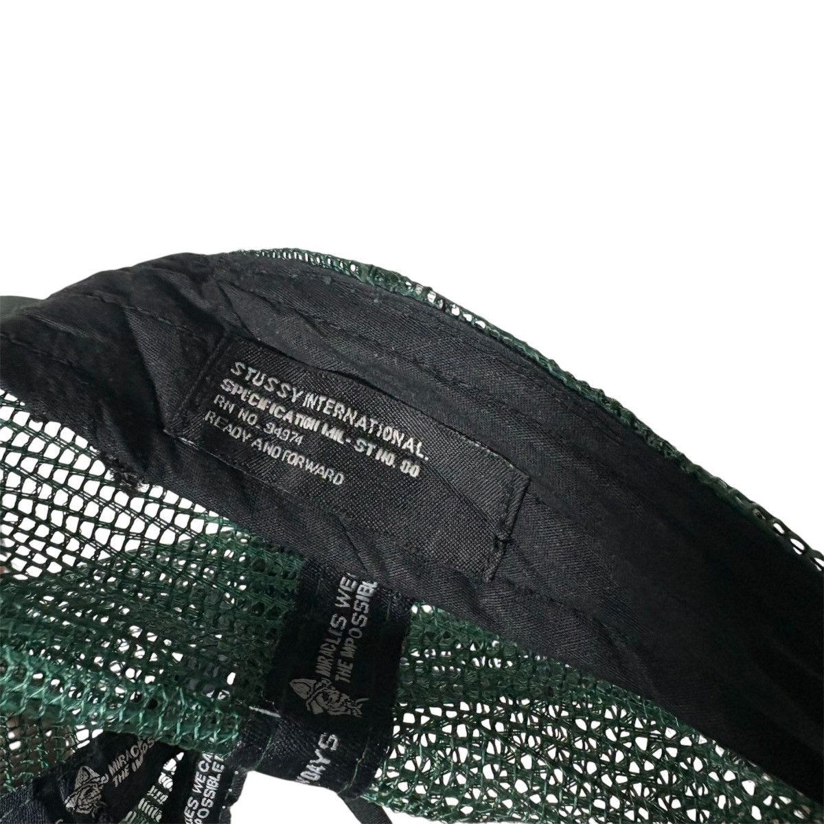 Stussy × Vintage Vintage Stussy Ready And Forward MY WAR Trucker Cap Size ONE SIZE - 8 Thumbnail