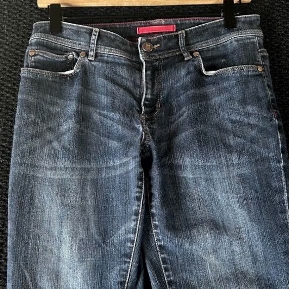 Vintage LL Bean Womens Jeans Blue Denim Straight Leg Medium Wash Stretch Pockets Size 4 Size 29" - 2 Thumbnail