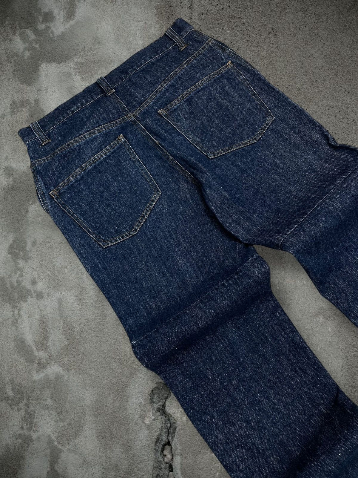 Japanese Brand Vintage Og Japan Designer Hanjiro Harajuku Double Knee Denim Size US 32 / EU 48 - 14 Thumbnail