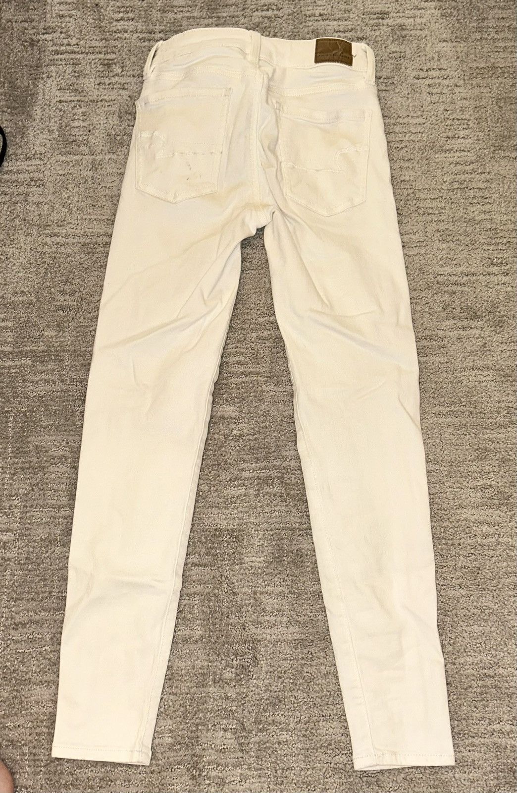 American Eagle Outfitters american eagle white skinny jeans short length Size 24" / US 00 / IT 34 - 3 Thumbnail