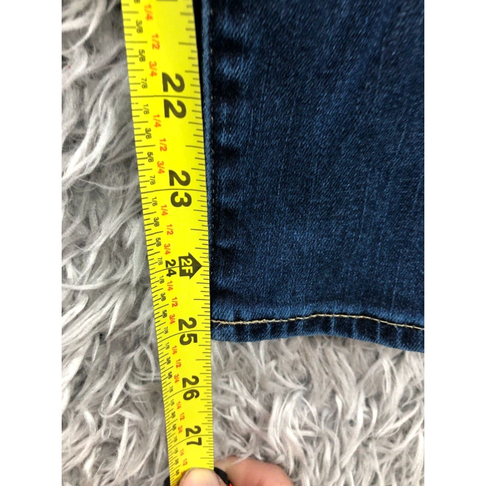 Gap Gap Jeans Skinny 8 Womens Medium Wash Blue Regular Stretch Denim 5-Pocket Pocket Zipper Button Logo Gap 1969 Modern American Classic Vintage No Size 30" / US 8 / IT 44 - 3 Thumbnail