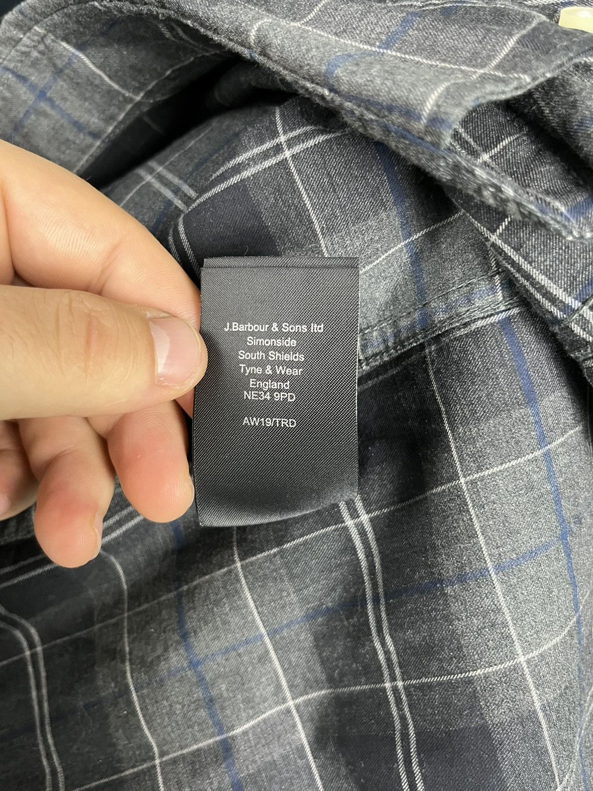 Barbour Barbour Grey Check Shirt - Size M - Original Size US M / EU 48-50 / 2 - 6 Thumbnail