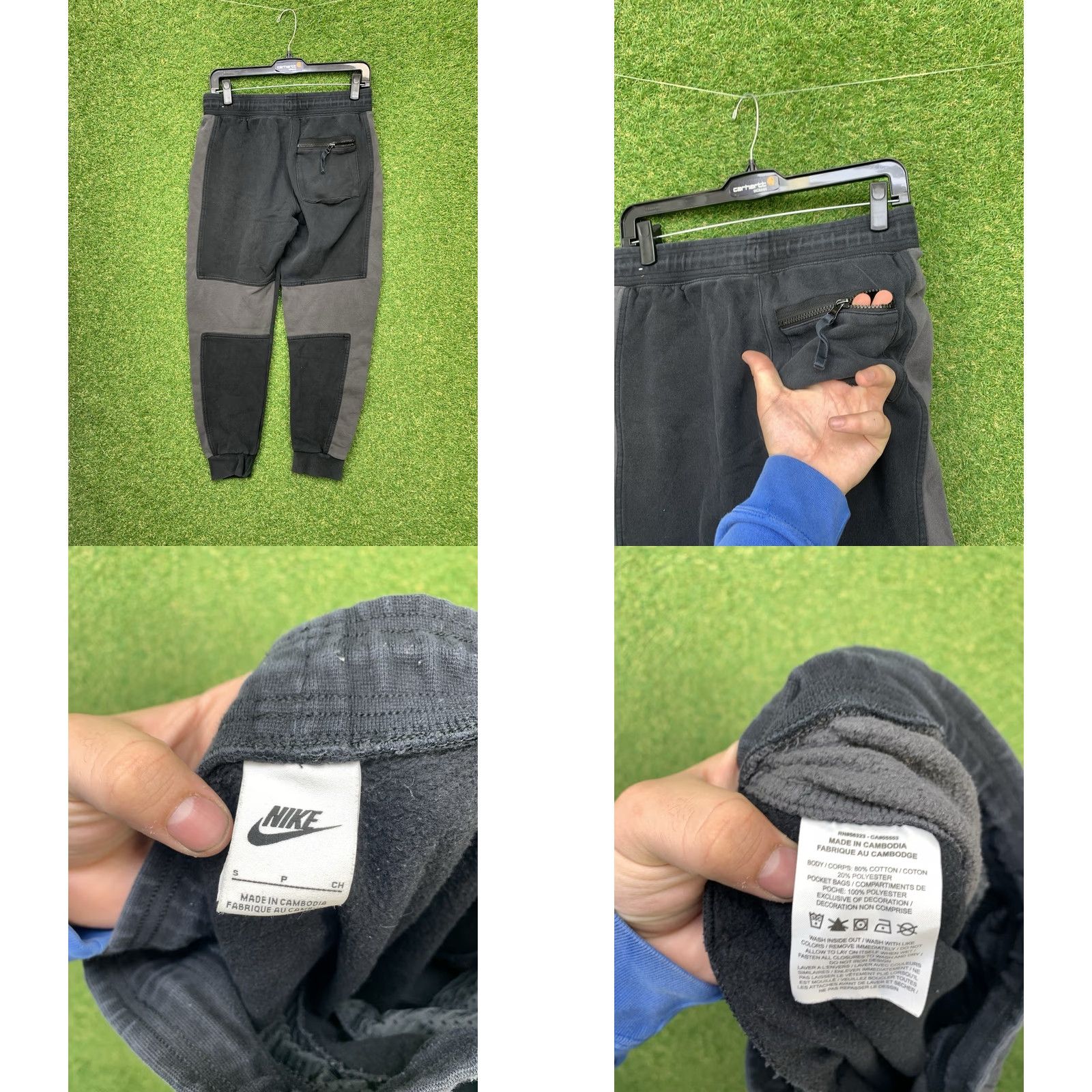 Nike Nike Jogger Sweatpants Mens Small Gray Tapered Logo 90s Activewear Athleticwear Sportswear Joggers Pants Size US 29 - 8 Thumbnail