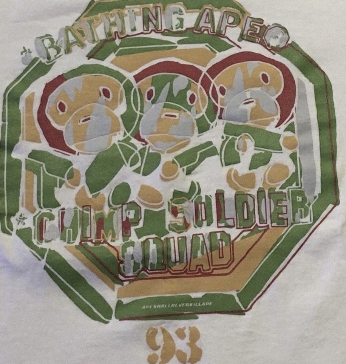 Bape Bape Baby Milo tee shirt Size US M / EU 48-50 / 2 - 6 Thumbnail