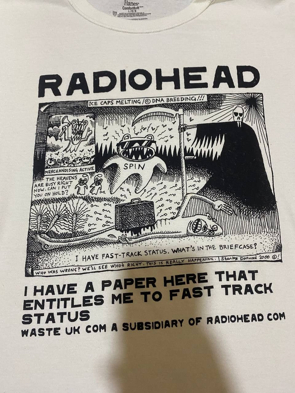 Band Tees Radiohead Stanley Donwood 2000 Band Tee Size US L / EU 52-54 / 3 - 2 Thumbnail