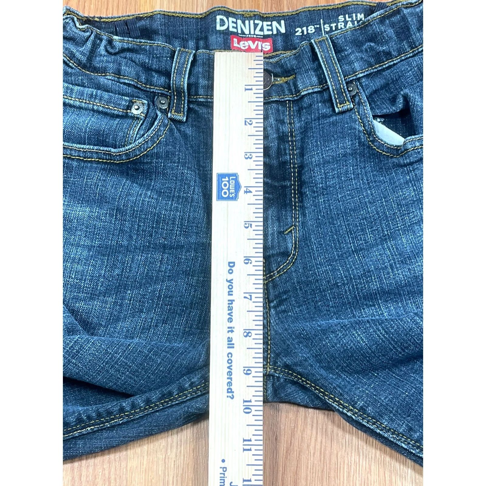 Denizen Denizen By Levi’s 218 Slim Straight Fit Blue Denim Jeans Straight Leg Women's 16 Size 38" / US 16 / IT 52 - 4 Thumbnail