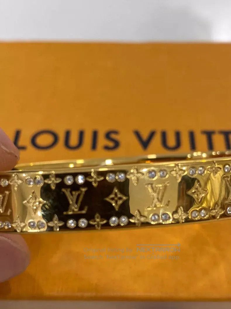 Louis Vuitton Louis Vuitton Gold Crystal Bracelet for Couples. Size ONE SIZE - 3 Thumbnail