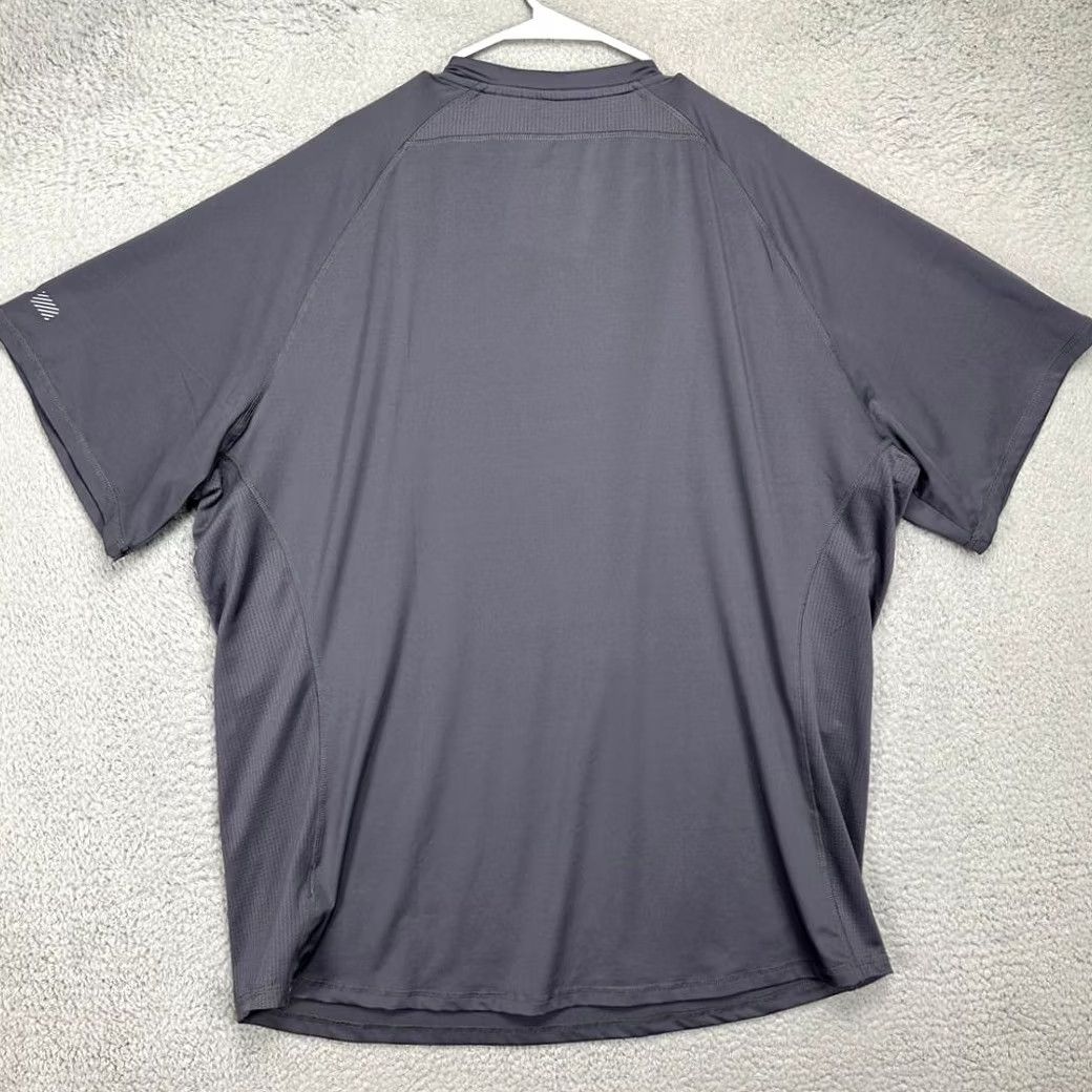 Vintage DeMarini Shirt Mens 2XL Grey Henley Performance Tee Short Sleeve Stretch Athletic Tee Size US XXL / EU 58 / 5 - 3 Thumbnail