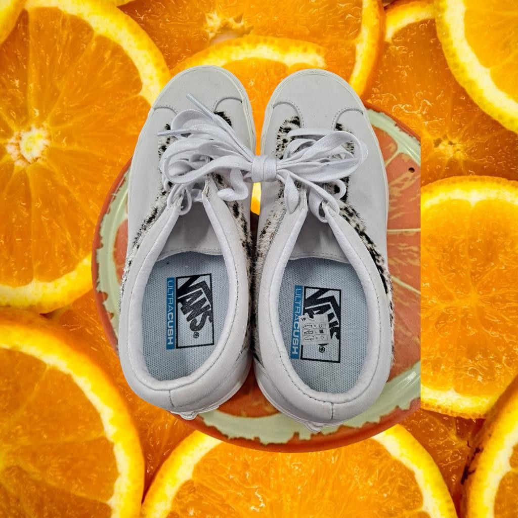 Vans Vans Bold Ni White with Leopard Print Size Men 6.5 Woman 8 Size ONE SIZE - 4 Thumbnail