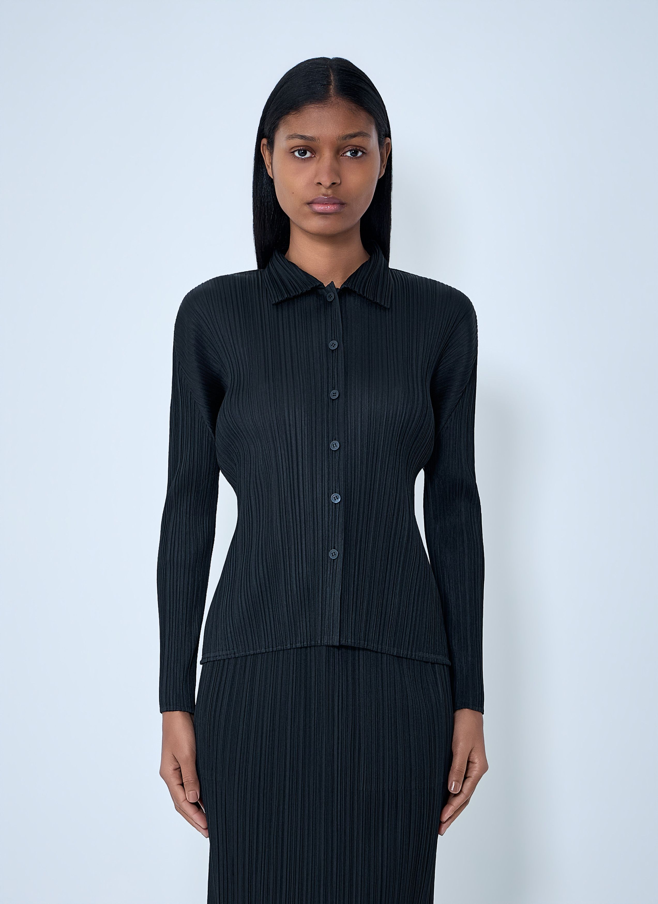 Pleats Please Issey Miyake Pleated Button-Down Shirt Size XXL / US 16-18 / IT 52-54 - 1 Thumbnail