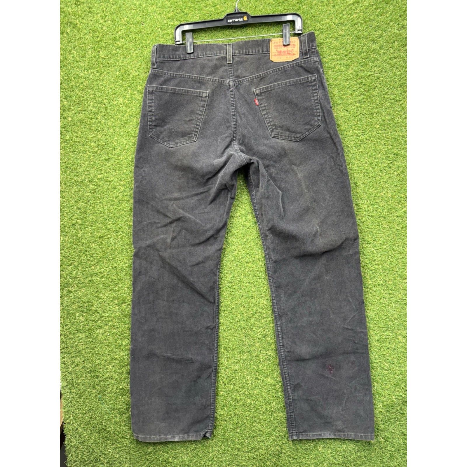 Levi's VINTAGE Levi's 559 Pants Mens 36x34 Corduroy Black Wide-Leg Grunge 90s Skater Baggy 2010s Size US 36 / EU 52 - 2 Thumbnail