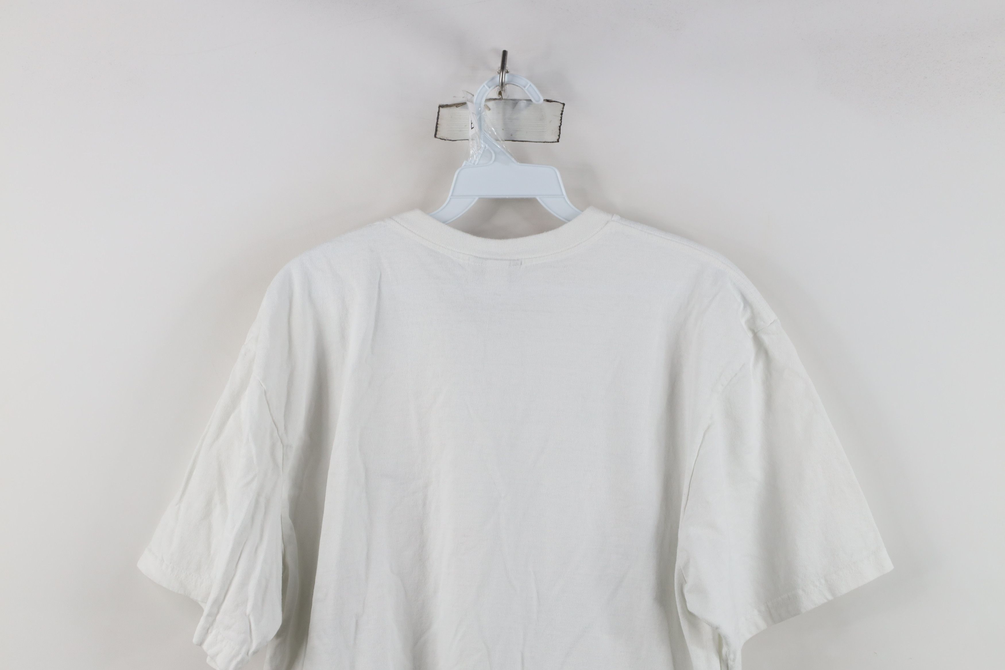 Nike Vintage 90s Y2K Nike Travis Scott Mini Swoosh T-Shirt White Size US L / EU 52-54 / 3 - 12 Thumbnail