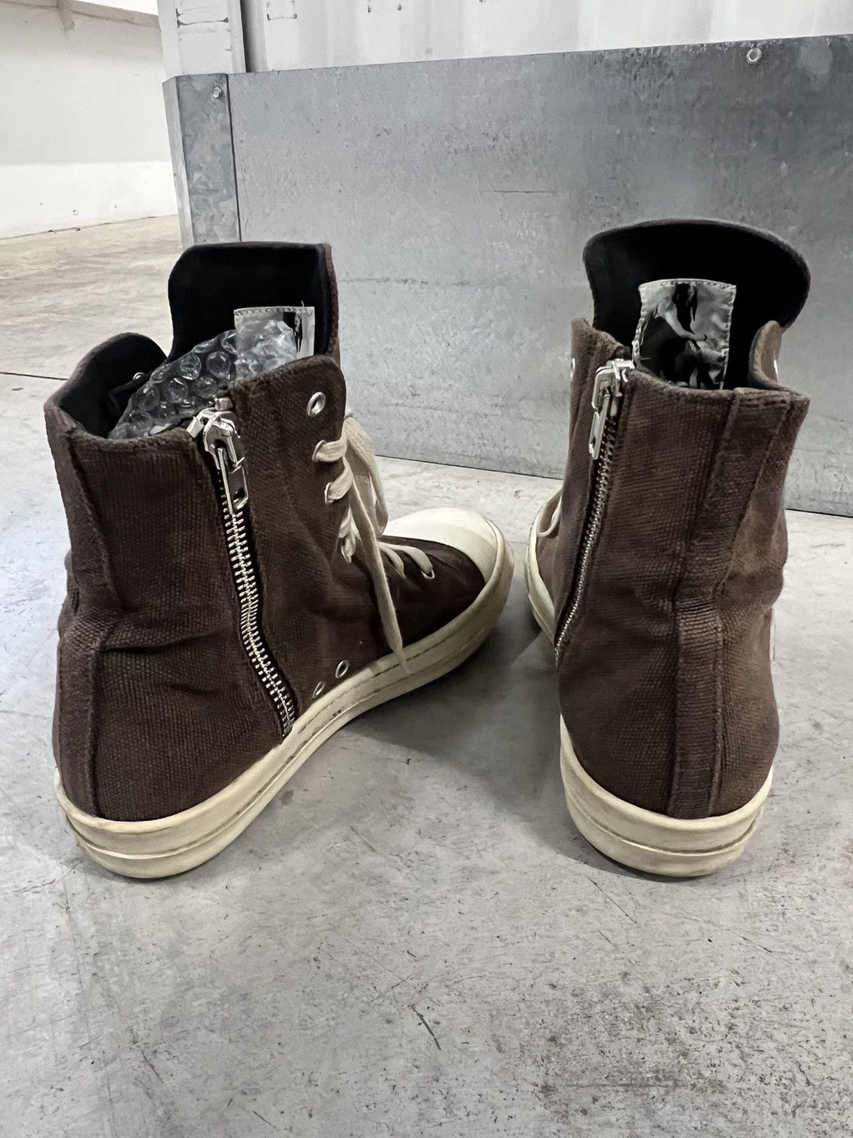 Rick Owens Drkshdw Hi top sneakers Ramones Size US 8.5 / EU 41-42 - 3 Thumbnail