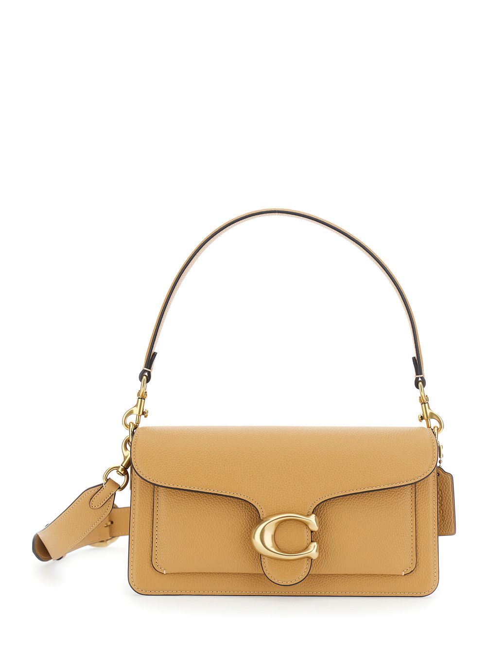 Coach 'TABBY' Beige Shoulder bag with logo plate on the front in leather for women Size ONE SIZE - 1 Thumbnail